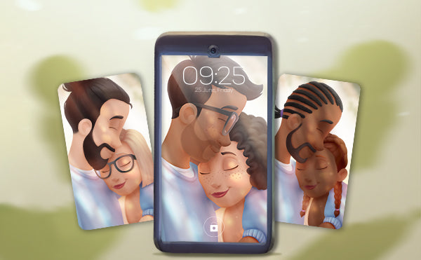 Fondo de pantalla personalizado para celular gratis para tu pareja