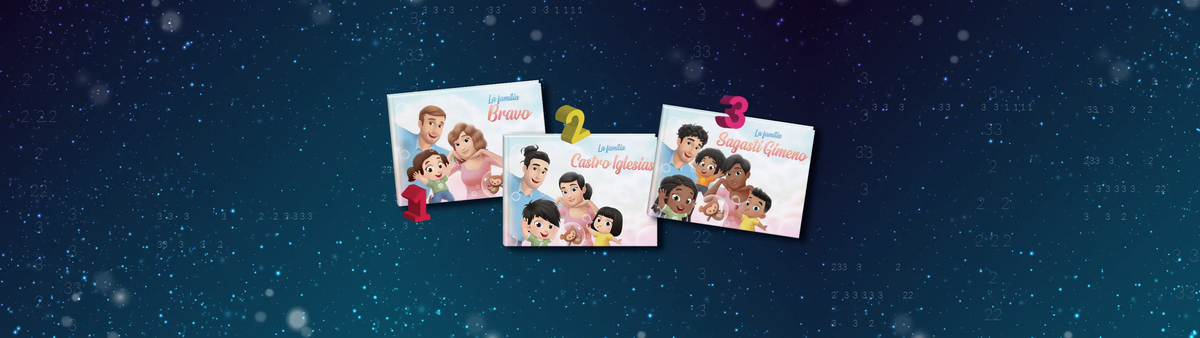 El tiempo en familia siempre es muy divertido, pero puedes llevarlo a un nivel completamente nuevo con nuestro NUEVO libro personalizado para toda la familia que te permite elegir entre 3 versiones:
