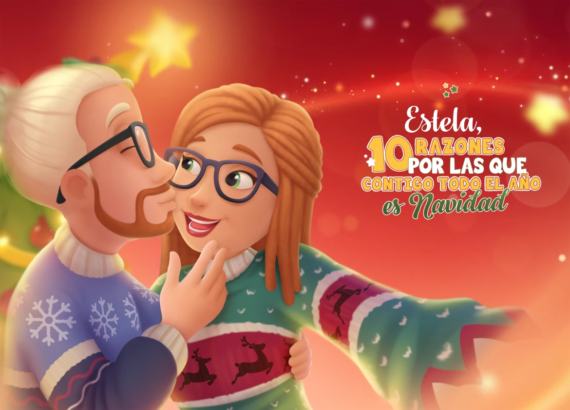 Estela, 10 razones por las que contigo todo el año es Navidad