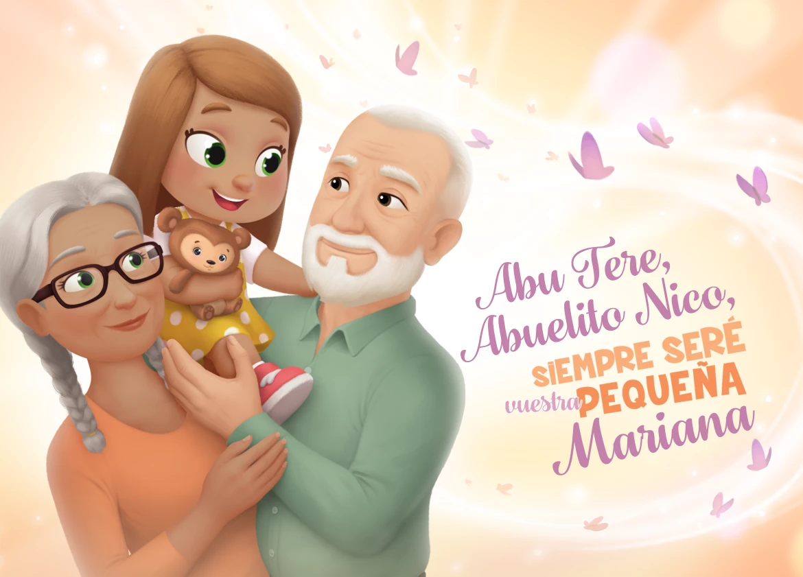 Abu Tere, Abuelito Nico, siempre seré vuestra pequeña Mariana