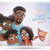 La portada del libro personalizado para papá y sus hijos.