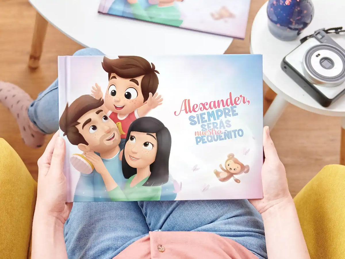 La portada de nuestro libro personalizado más vendido para padres e hijos, que es uno de los mejores regalos para padres.