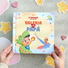 La portada del libro personalizado para papá y su hija.