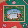 Caja de regalo para colorear de Navidad