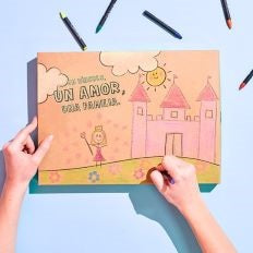 Caja para colorear Mamá y Papá