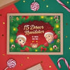 Caja de regalo para colorear de Navidad