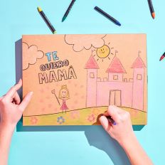 Caja para colorear para mamá