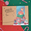 Caja de regalo para colorear de Navidad