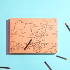 Caja para colorear para papá