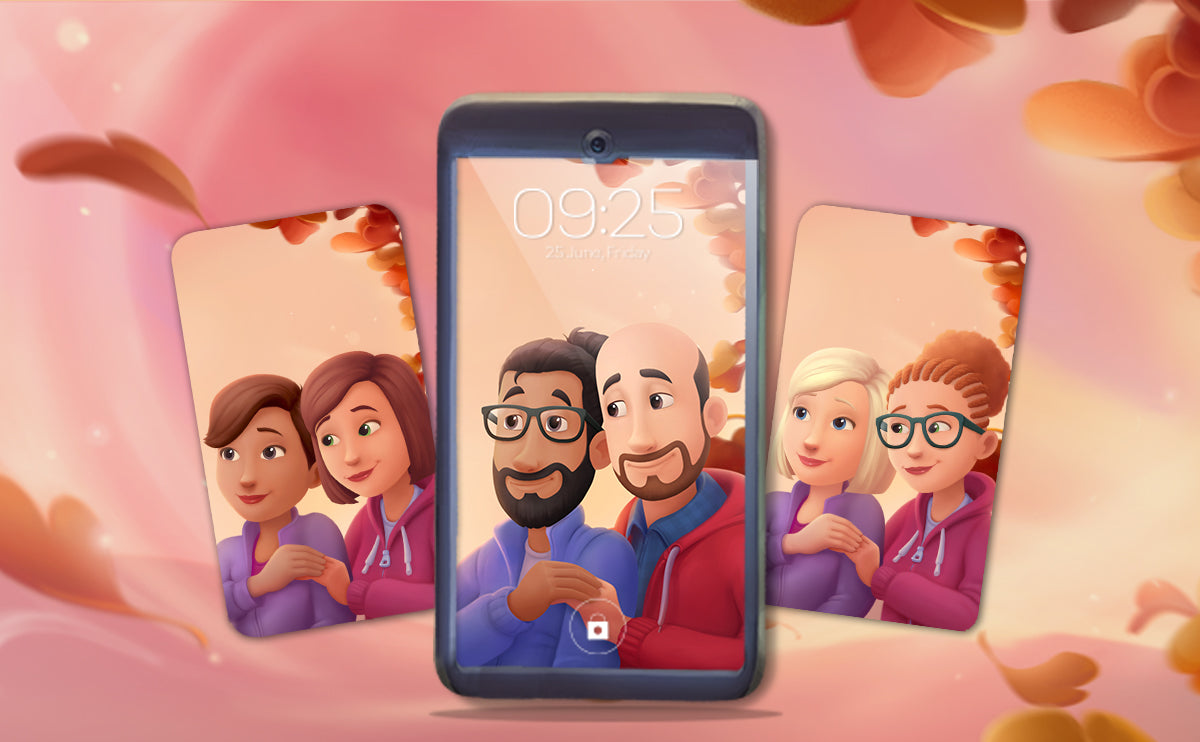 Fondo de pantalla personalizado para celular gratis para tu pareja