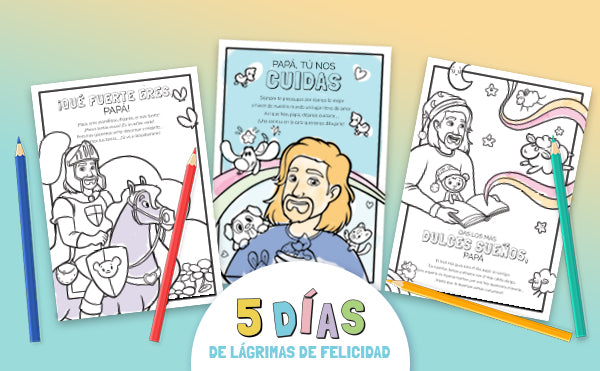 Libro personalizado para colorear Día de Papá