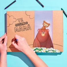 Caja para colorear para mamá